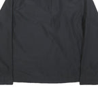 CHAMPION Womens Black & White Track Jacket L Polyester Plain Zip Lightweight