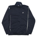 ADIDAS Mens Navy Blue Sports Zip Jacket M Polyester Blend Plain Athletic