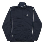 ADIDAS Mens Navy Blue Sports Zip Jacket M Polyester Blend Plain Athletic