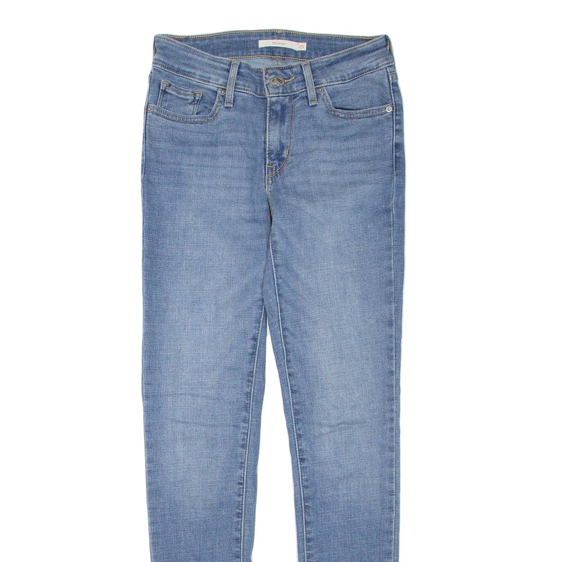 LEVI'S 711 Womens Jeans Blue Regular Skinny W25 L30