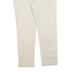TOMMY HILFIGER Womens Cotton Blend Beige Slim Straight Trousers W34 L30