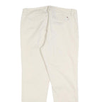 TOMMY HILFIGER Womens Cotton Blend Beige Slim Straight Trousers W34 L30