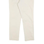 TOMMY HILFIGER Womens Cotton Blend Beige Slim Straight Trousers W34 L30