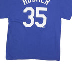 MAJESTIC Mens Blue Royals Graphic T-Shirt L Short Sleeve Crew Neck Sportswear