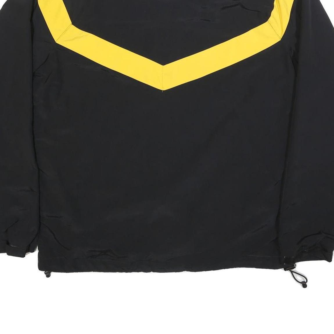 NIB/MDS Mens Black & Yellow U.S. Army Track Jacket M Nylon Plain Zip Pockets