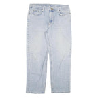 CARHARTT Mens Jeans Blue Relaxed Straight Denim Light W40 L32 Zip Comfortable