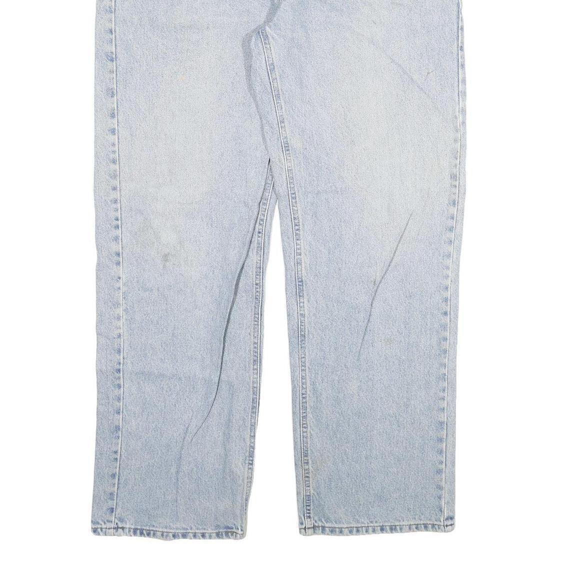 CARHARTT Mens Jeans Blue Relaxed Straight Denim Light W40 L32 Zip Comfortable