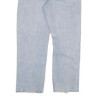 CARHARTT Mens Jeans Blue Relaxed Straight Denim Light W40 L32 Zip Comfortable