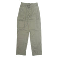 Military Cargo Mens Trousers Green Regular Straight W26 L32