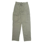 Military Cargo Mens Trousers Green Regular Straight W26 L32