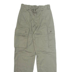 Military Cargo Mens Trousers Green Regular Straight W26 L32