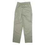 Military Cargo Mens Trousers Green Regular Straight W26 L32