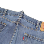 LEVI'S 505 Mens Jeans Blue Regular Straight Denim Light W40 L32 Button Cotton