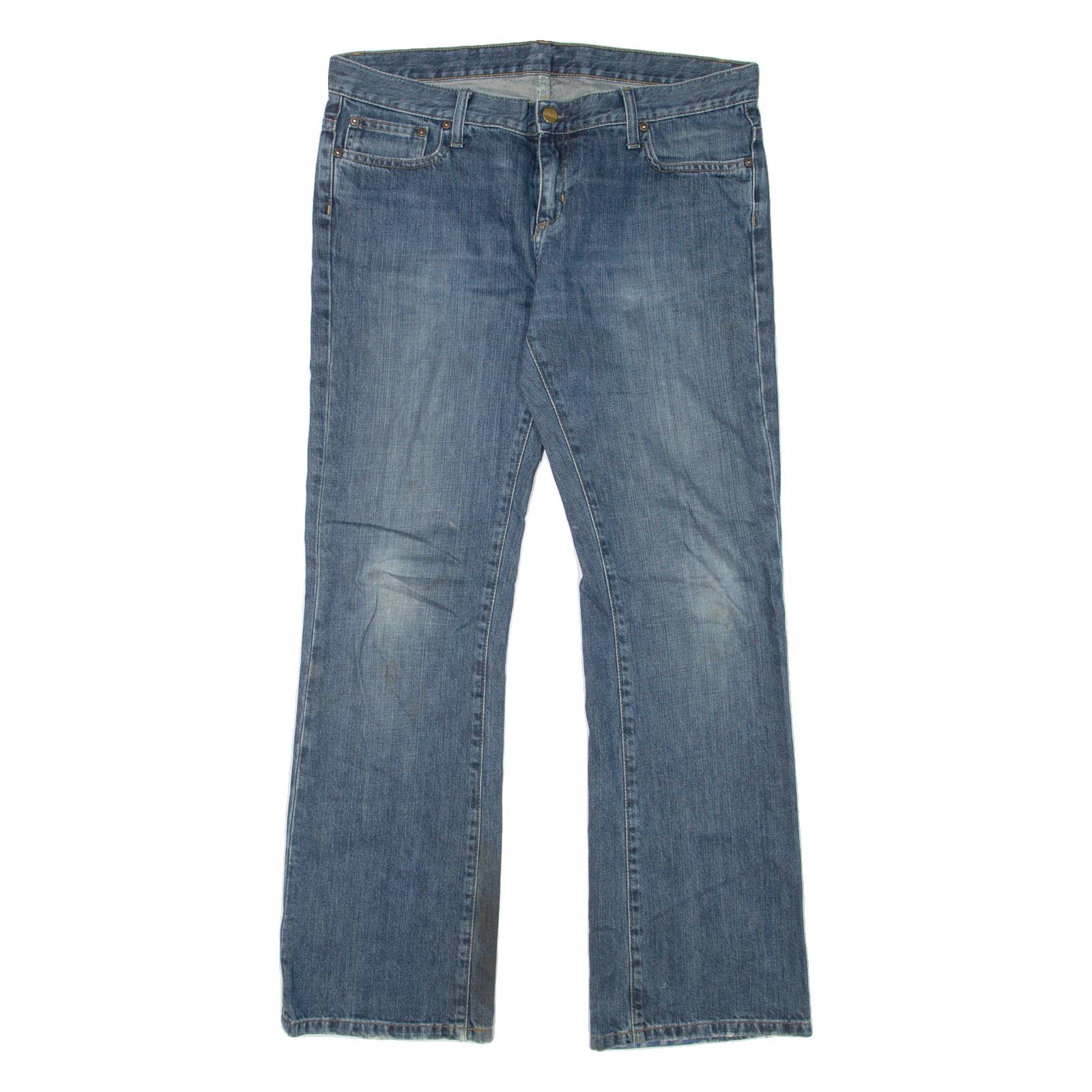 CARHARTT Home Pant Womens Jeans Blue Regular Bootcut Stone Wash W31 L32