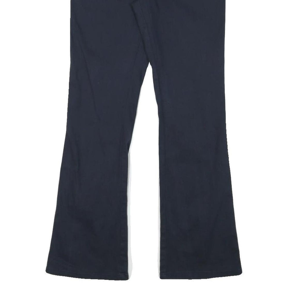 DICKIES Womens Cotton Blend Navy Regular Fit Bootcut Trousers W30 L29 Workwear