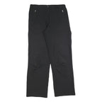 ODLO Womens Polyester Blend Black Relaxed Straight Trousers W30 L30 Outdoor