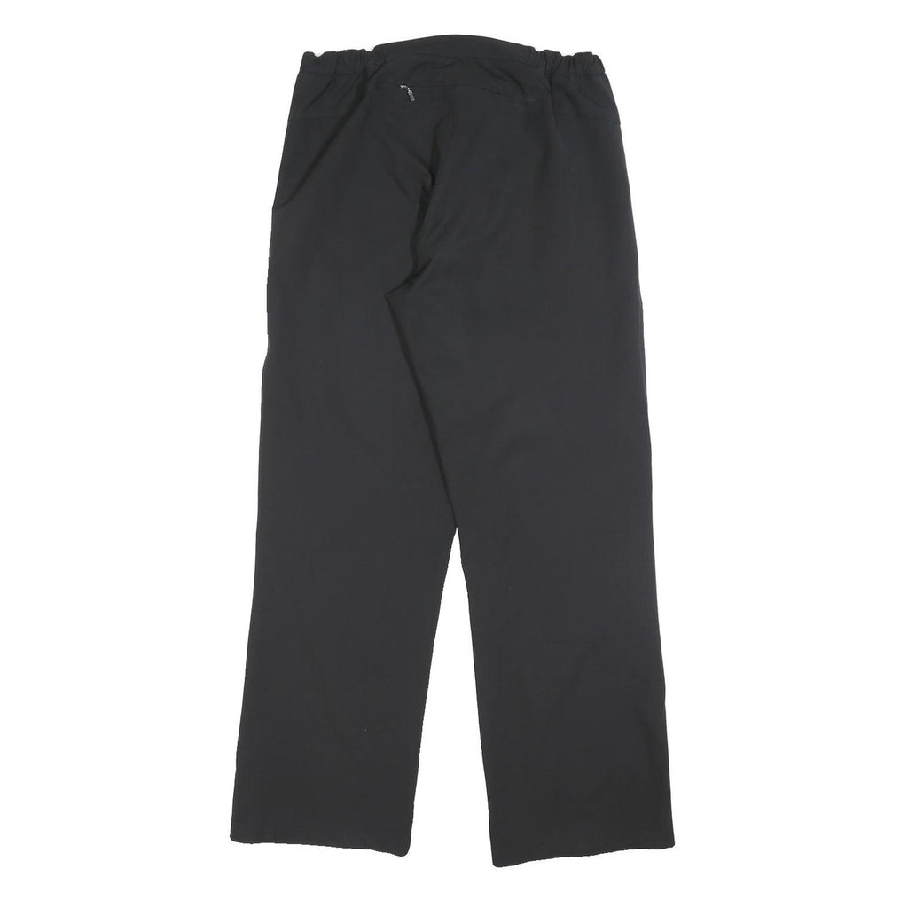 ODLO Womens Polyester Blend Black Relaxed Straight Trousers W30 L30 Outdoor