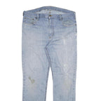 CARHARTT Mens Jeans Blue Regular Straight Denim Light W38 L34 Workwear Zip