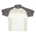 LOTTO Mens Beige & White Polo Shirt M Sportswear Short Sleeve Casual