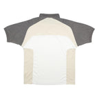 LOTTO Mens Beige & White Polo Shirt M Sportswear Short Sleeve Casual