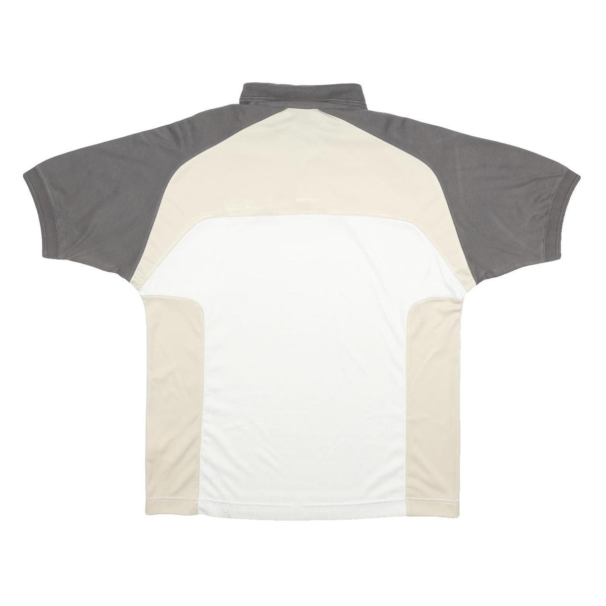 LOTTO Mens Beige & White Polo Shirt M Sportswear Short Sleeve Casual