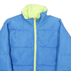 COLUMBIA Womens Blue Nylon Reversible Zip Jacket XL Outdoor Casual Warm