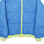 COLUMBIA Womens Blue Nylon Reversible Zip Jacket XL Outdoor Casual Warm