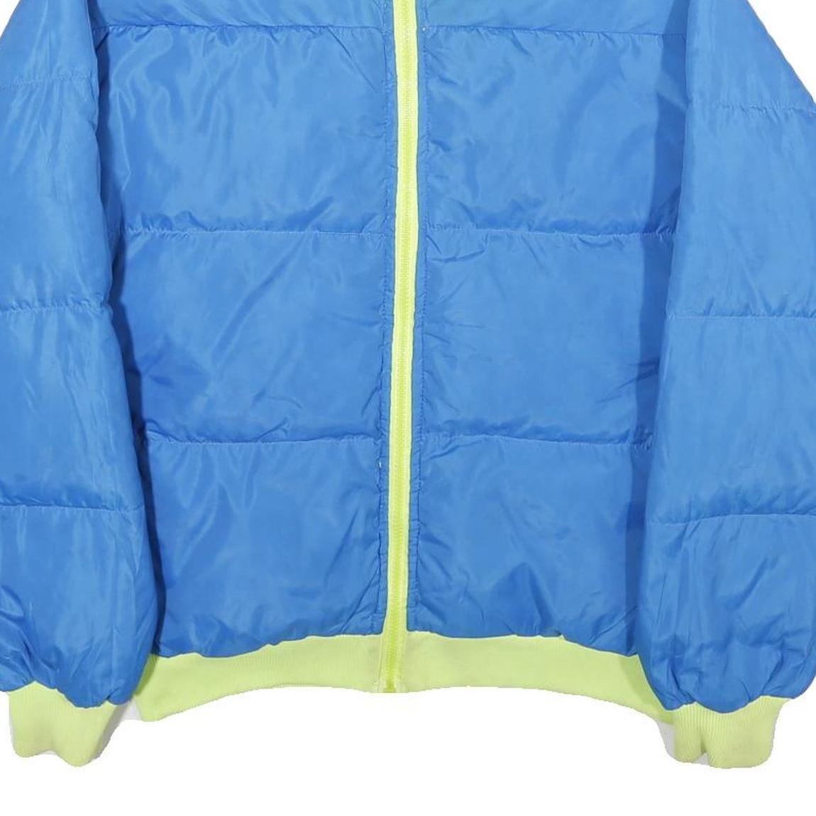 COLUMBIA Womens Blue Nylon Reversible Zip Jacket XL Outdoor Casual Warm