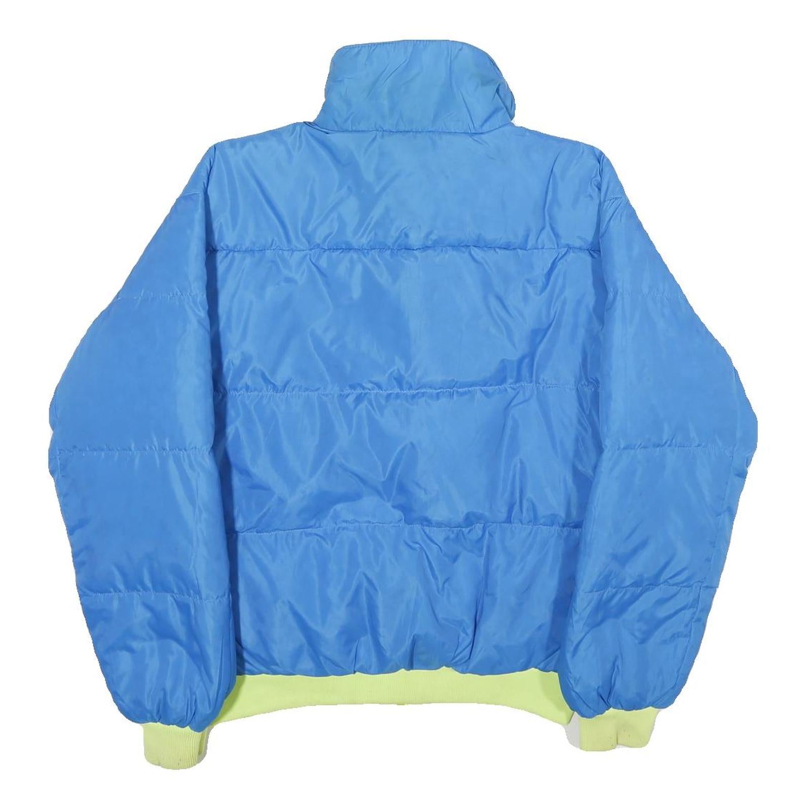 COLUMBIA Womens Blue Nylon Reversible Zip Jacket XL Outdoor Casual Warm