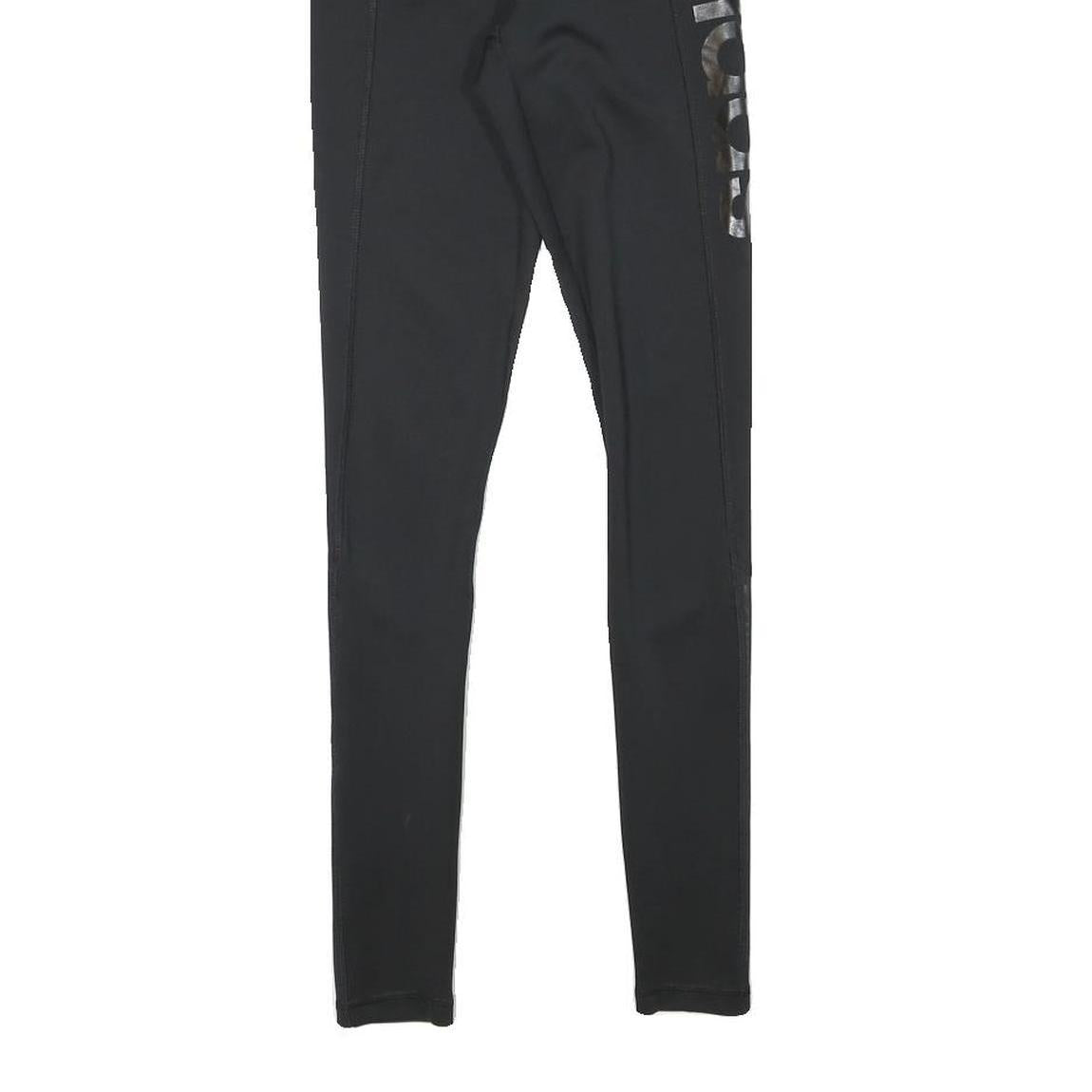 ADIDAS Womens Joggers Black XS W20 L27 Slim Tapered Logo Activewear