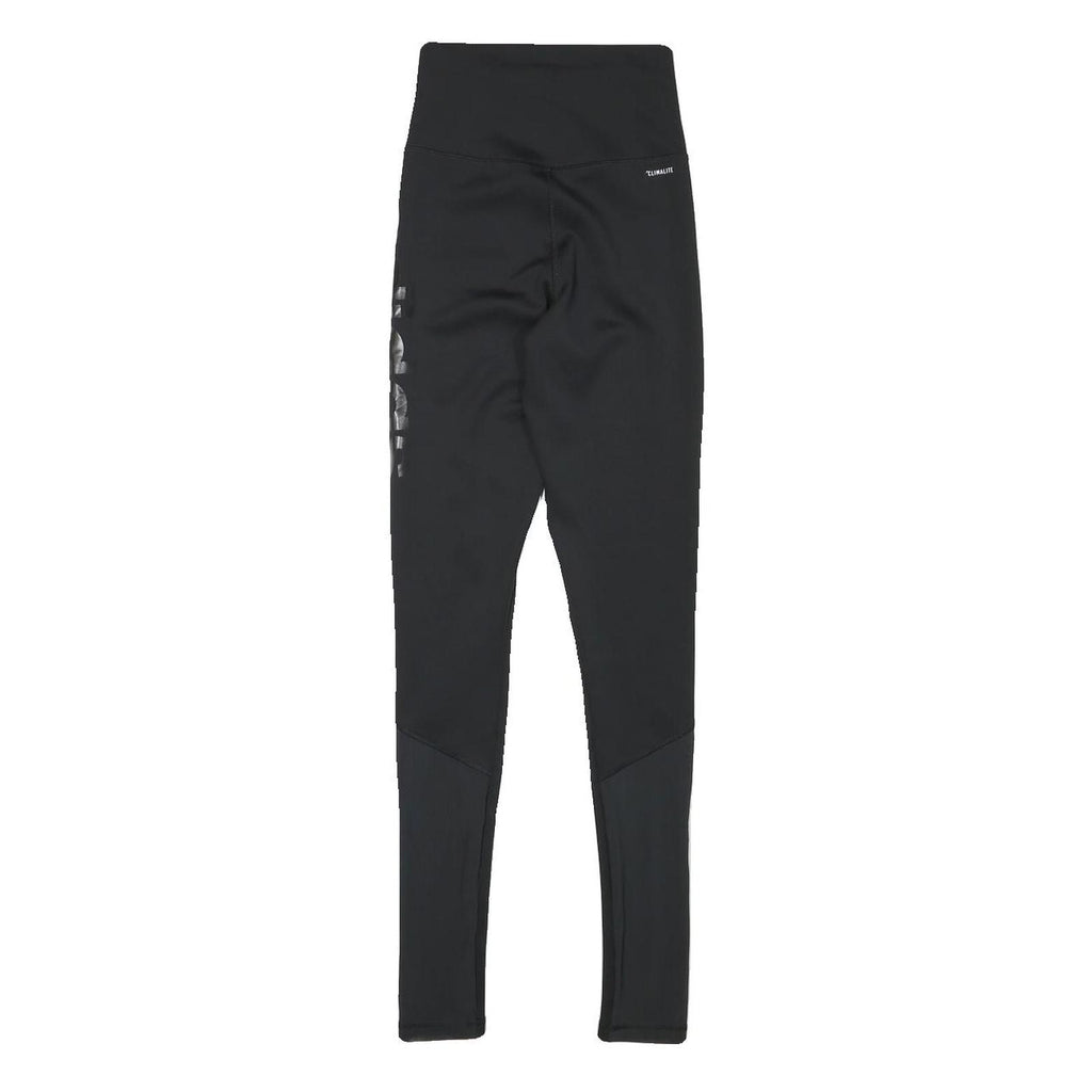 ADIDAS Womens Joggers Black XS W20 L27 Slim Tapered Logo Activewear