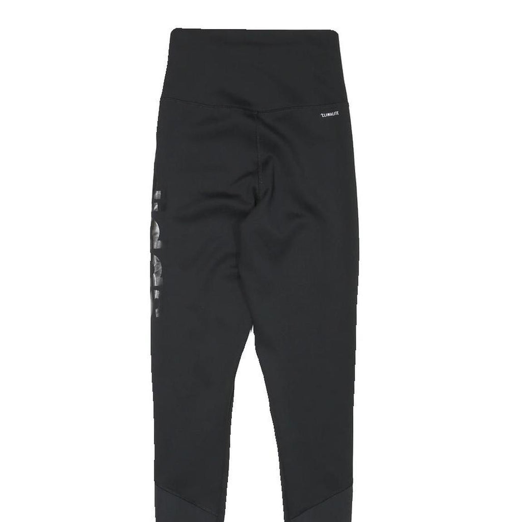 ADIDAS Womens Joggers Black XS W20 L27 Slim Tapered Logo Activewear