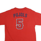 GENUINE MERCHANDISE Mens Red Pujols Baseball T-Shirt XL Short Sleeve Crew Neck