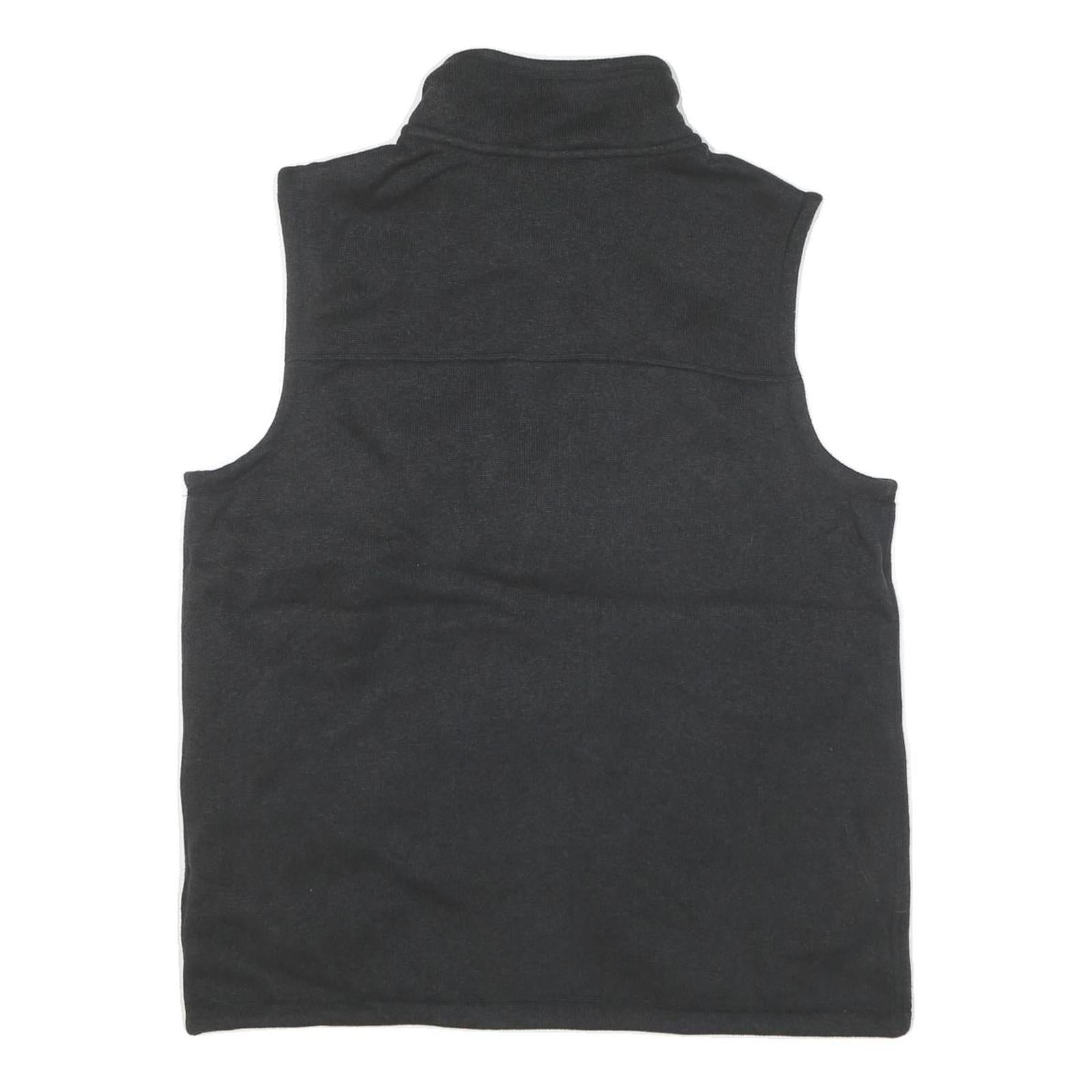 THE NORTH FACE Mens Black Fleece Jacket L Polyester Blend Zip Front Casual