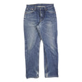 LEVI'S 521 02 Mens Jeans Blue Regular Straight Denim Medium W32 L32 Zip Closure