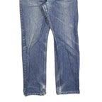 LEVI'S 521 02 Mens Jeans Blue Regular Straight Denim Medium W32 L32 Zip Closure