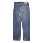 LEVI'S 521 02 Mens Jeans Blue Regular Straight Denim Medium W32 L32 Zip Closure