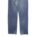 LEVI'S 521 02 Mens Jeans Blue Regular Straight Denim Medium W32 L32 Zip Closure