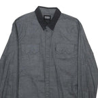 LEVI'S Mens Grey Shirts S Cotton Button Long Sleeve Casual Collar
