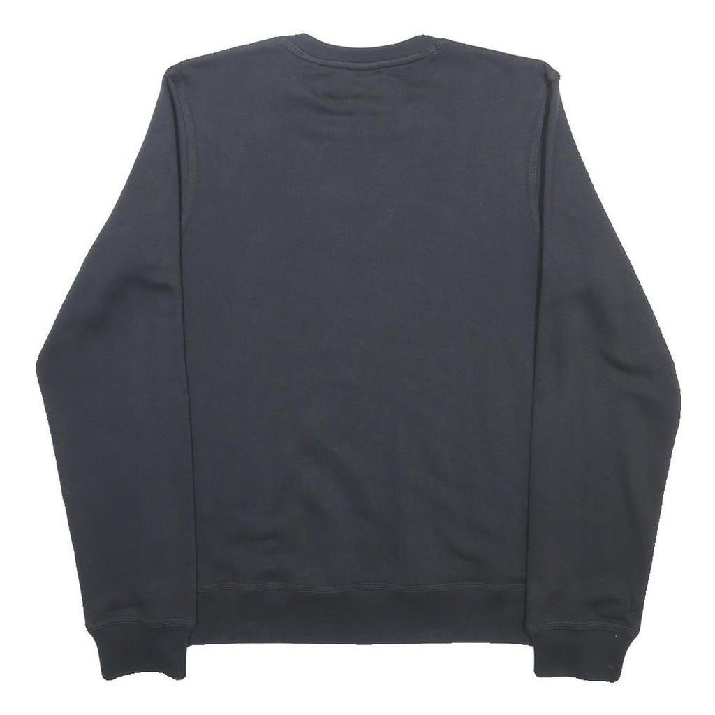 NIKE Mens Black Crew Neck S Sweatshirt Cotton Blend Sports Casual Pullover