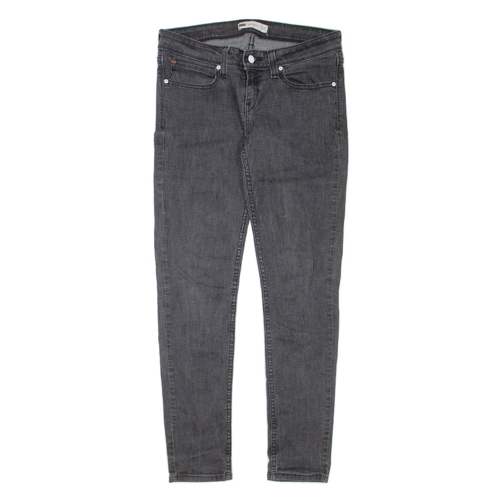 LEVI'S Demi Curve Womens Jeans Grey Regular Skinny W32 L31