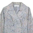 CHRISTINE BUCHHEIM Womens Pastel Brocade Button Jacket S Woven Jacquard Scroll