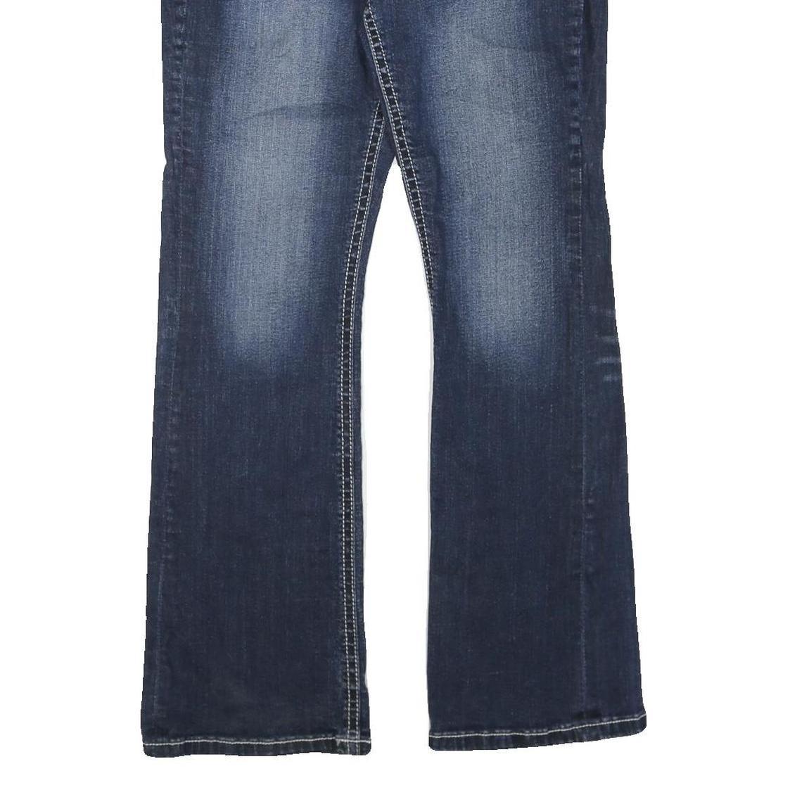 MAURICES Womens Regular Blue Denim Bootcut Jeans Cotton Blend W34 L33 Stylish