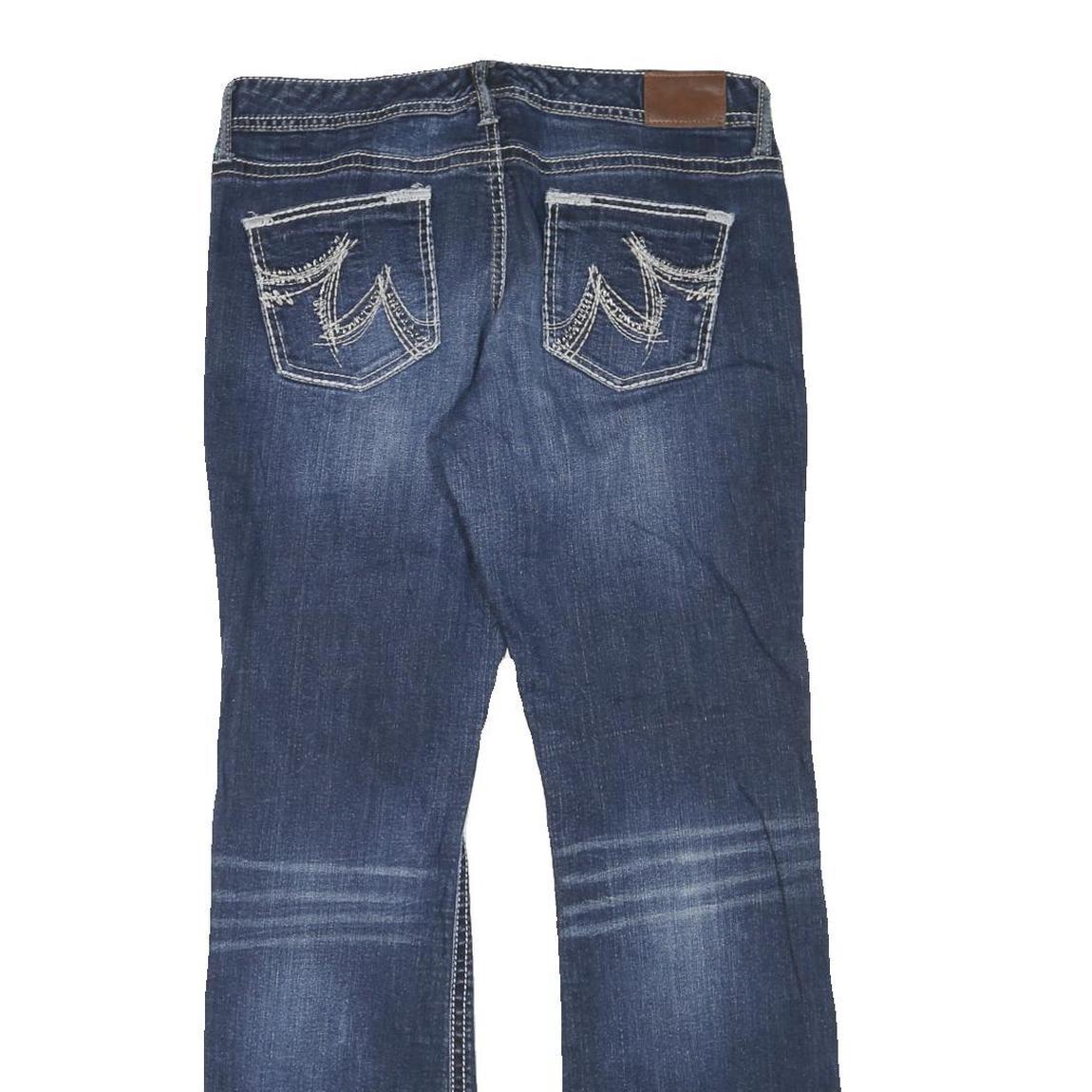 MAURICES Womens Regular Blue Denim Bootcut Jeans Cotton Blend W34 L33 Stylish