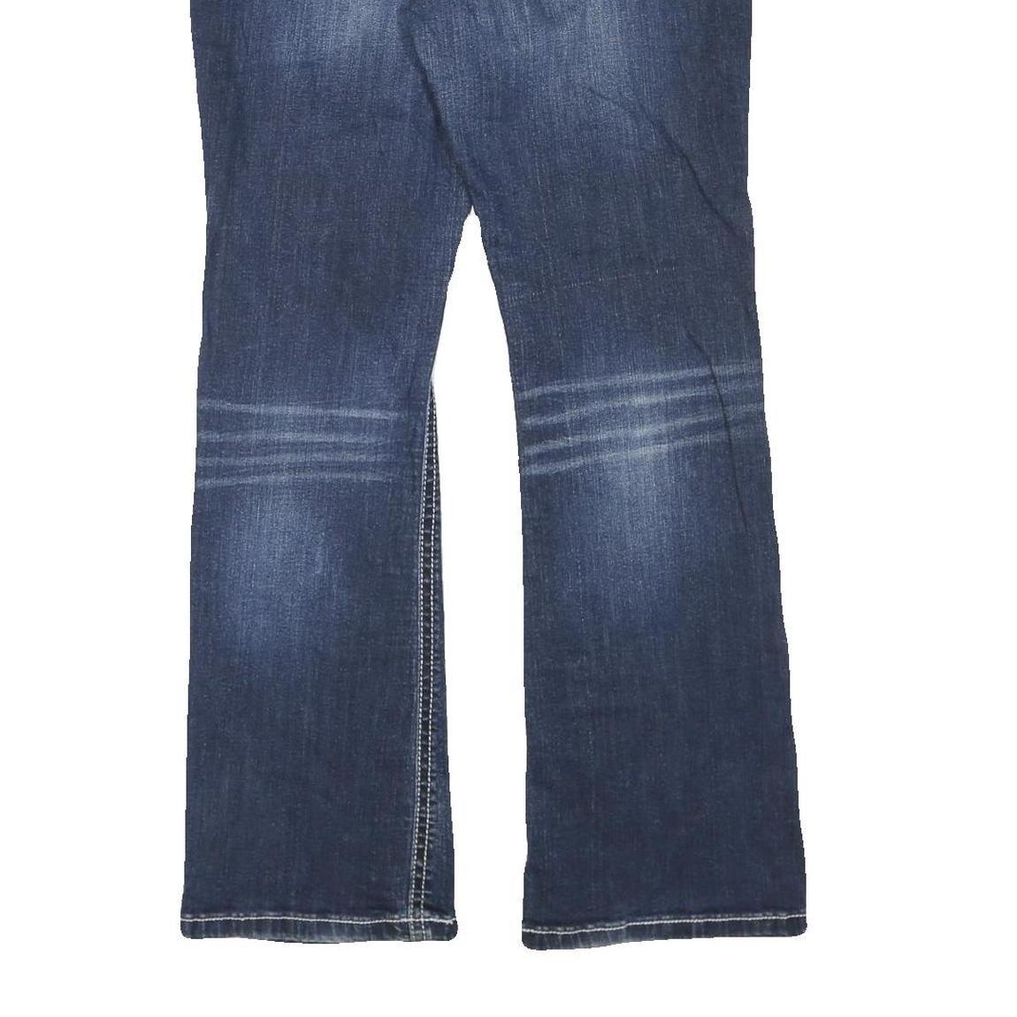 MAURICES Womens Regular Blue Denim Bootcut Jeans Cotton Blend W34 L33 Stylish