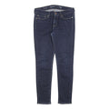 LEVI'S Womens Slim Skinny Denim Dark Blue Cotton Blend Zip W29 L28 Stretch Jeans