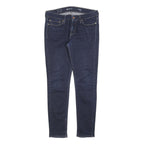 LEVI'S Womens Slim Skinny Denim Dark Blue Cotton Blend Zip W29 L28 Stretch Jeans