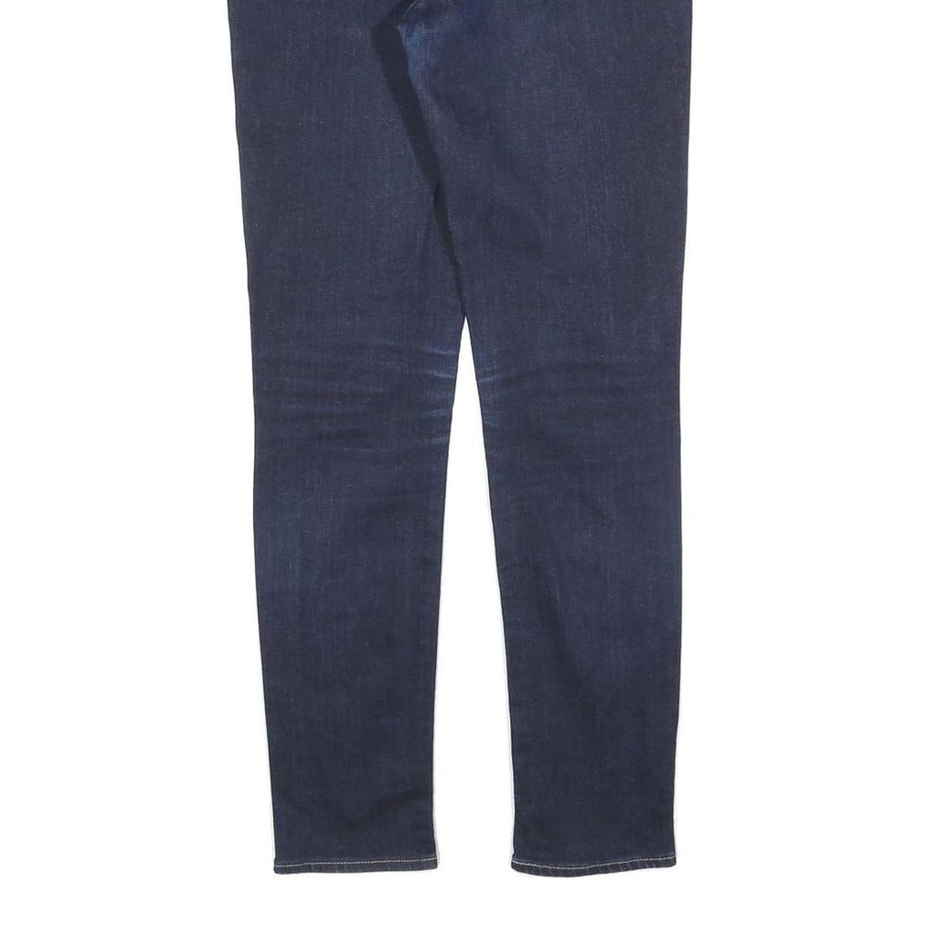 LEVI'S Womens Slim Skinny Denim Dark Blue Cotton Blend Zip W29 L28 Stretch Jeans