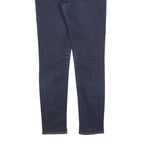 LEVI'S Womens Slim Skinny Denim Dark Blue Cotton Blend Zip W29 L28 Stretch Jeans