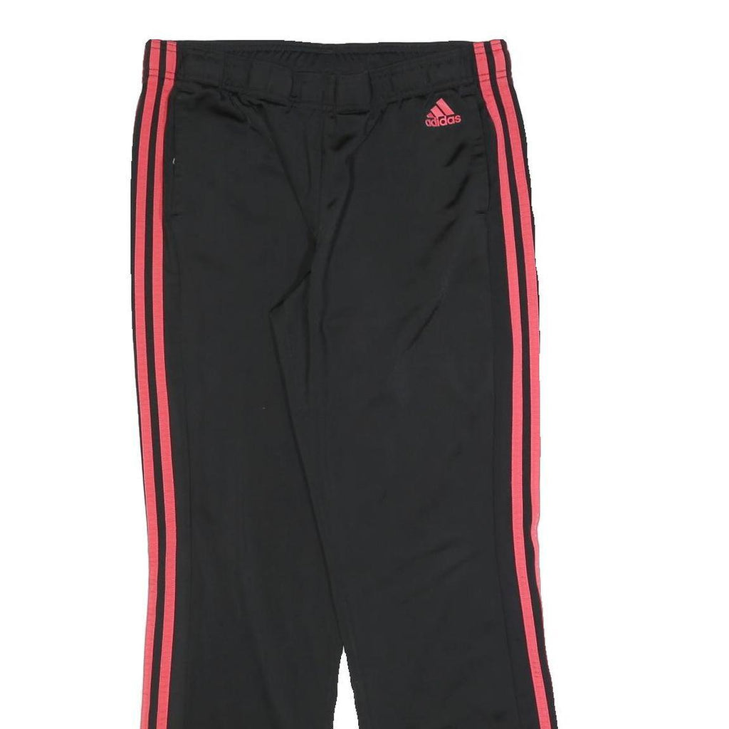 ADIDAS Womens Joggers Black & Red M W30 L30 Slim Tapered Sporty Polyester